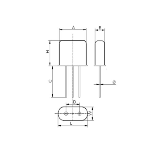 100MHz Crystal Filter UM-1