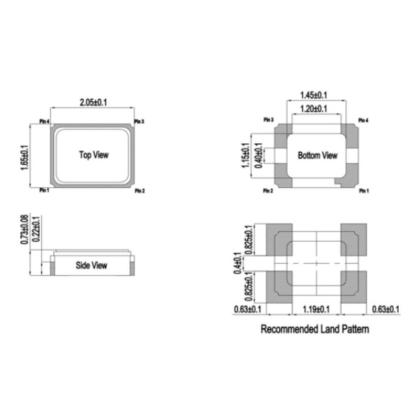 TCXO 10MHz 2016 3.3V Clipped Sine