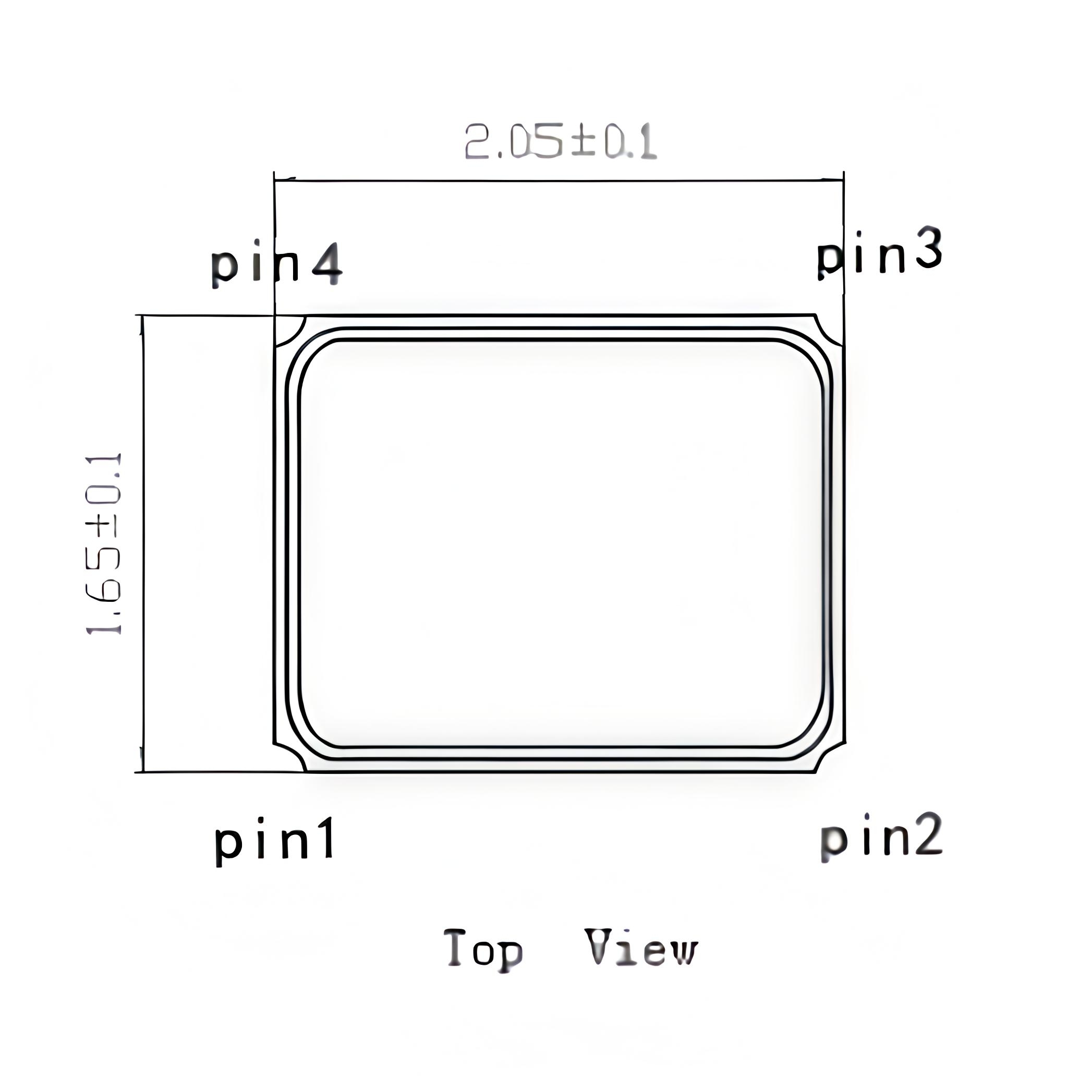 25MHz TCXO SMD 2.0*1.6mm