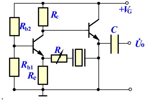 Series connection of quartz crystal oscillatior circuit.jpg